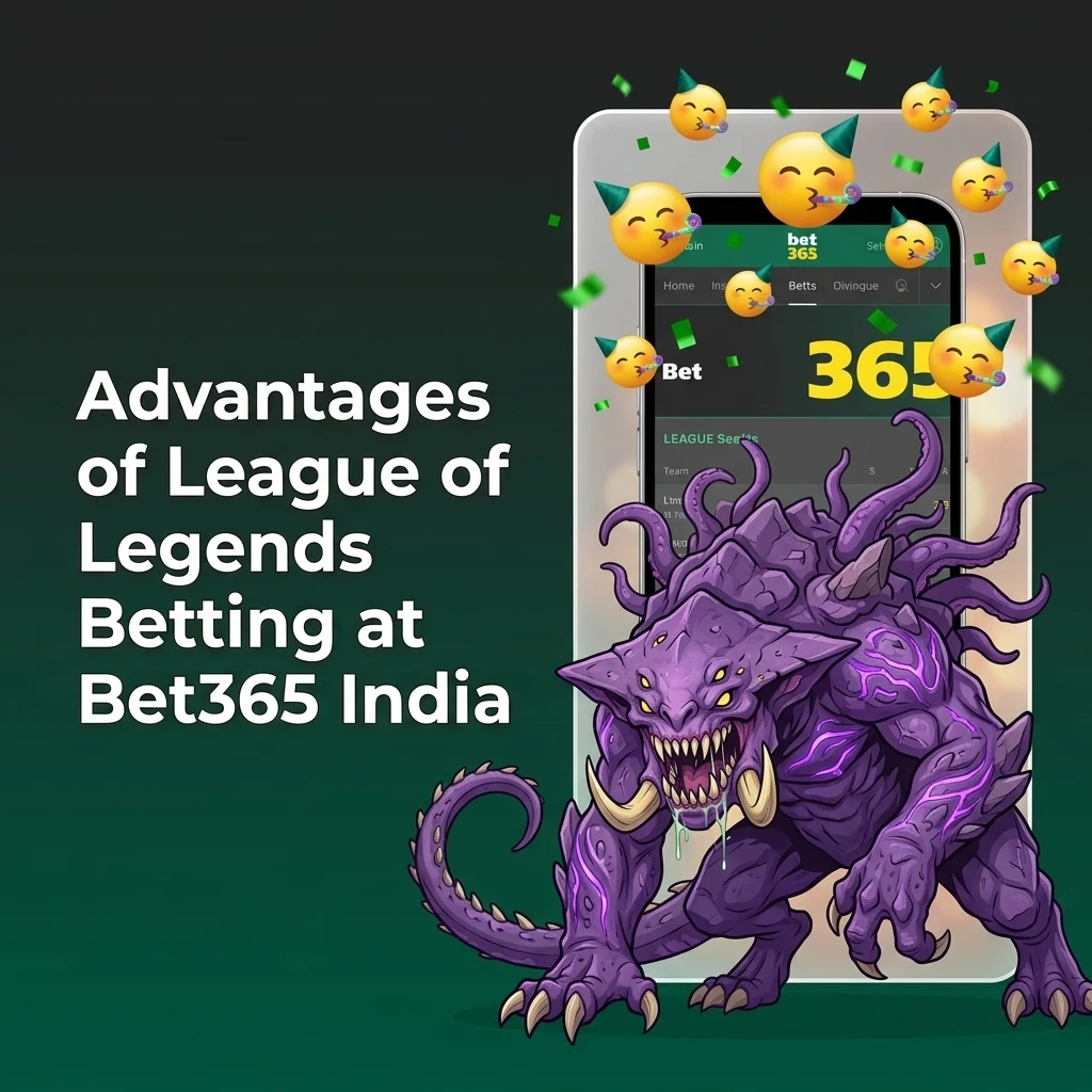Bet365 India LoL betting advantages including welcome bonus, UPI payments, competitive odds, and mobile app access