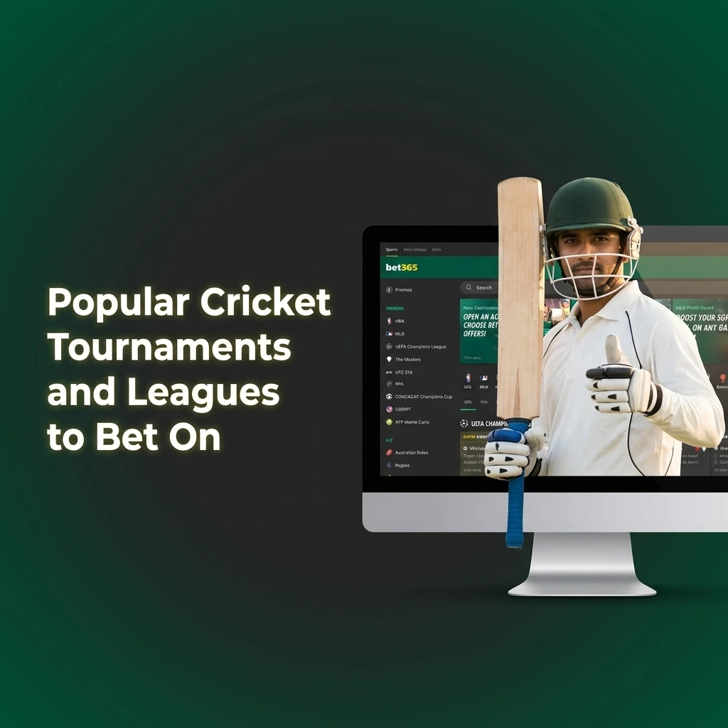 Popular cricket tournaments to bet on including IPL, ICC World Cup, The Ashes, and more on Bet365