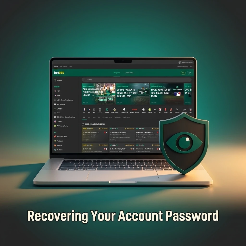 Step-by-step account password recovery process showing forgot password link, email verification, and reset instructions
