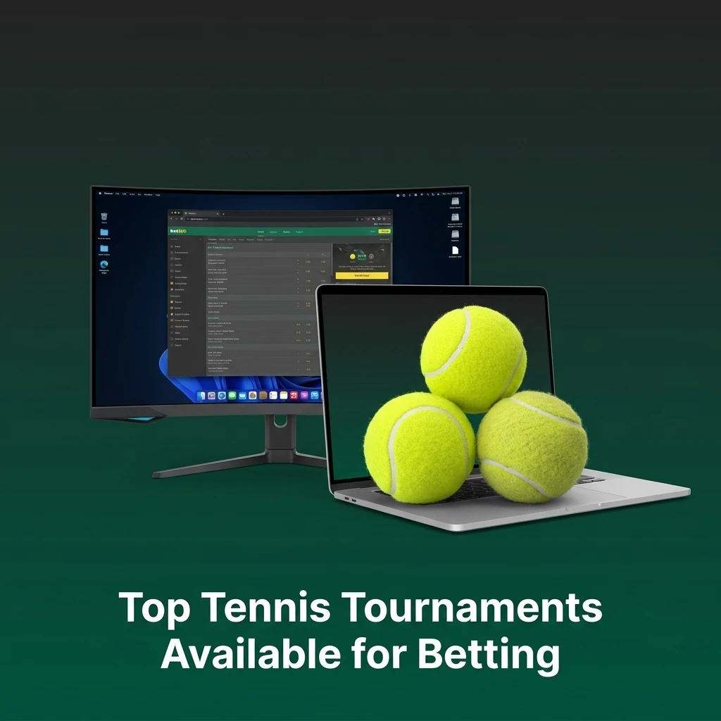 Top tennis tournaments for betting including Grand Slams, ATP Masters 1000, WTA 1000, Davis Cup on Bet365