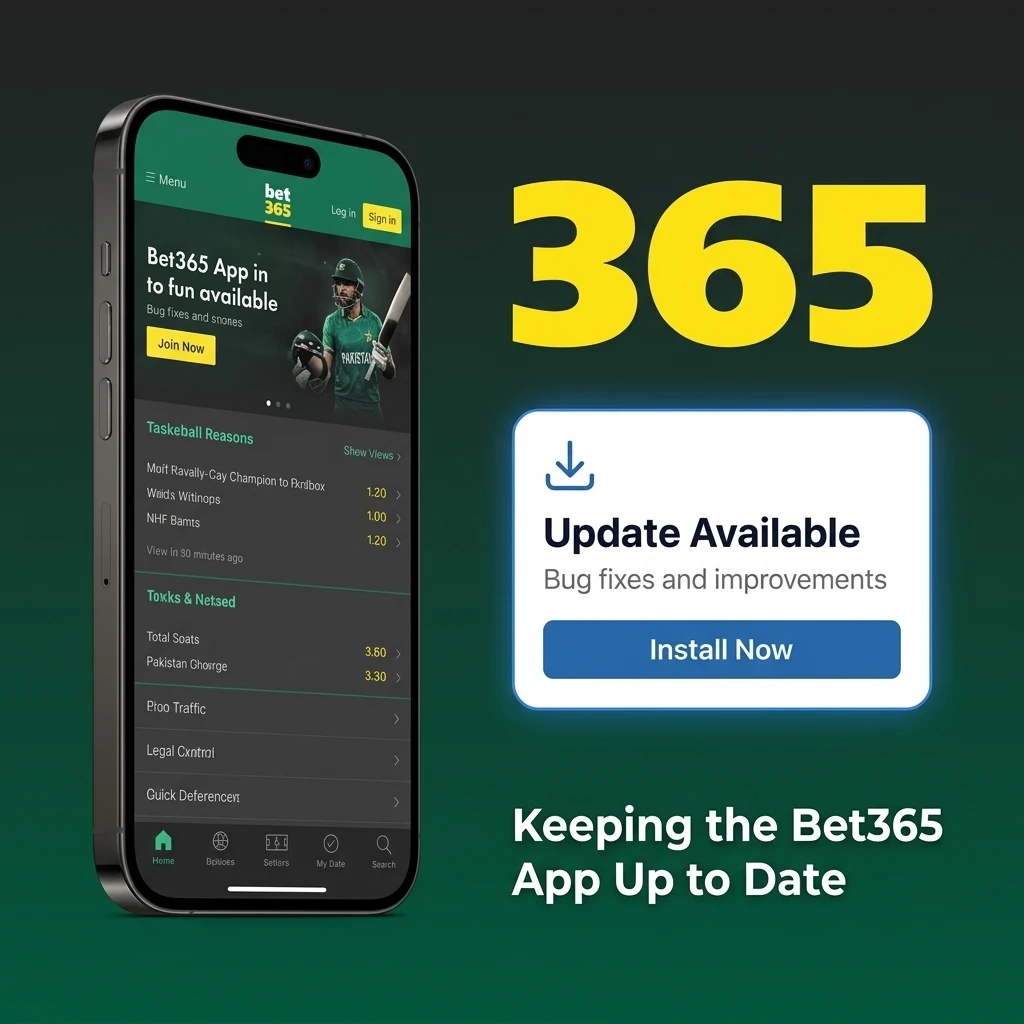 Bet365 iOS app updating automatically in background with latest features and security patches applied instantly