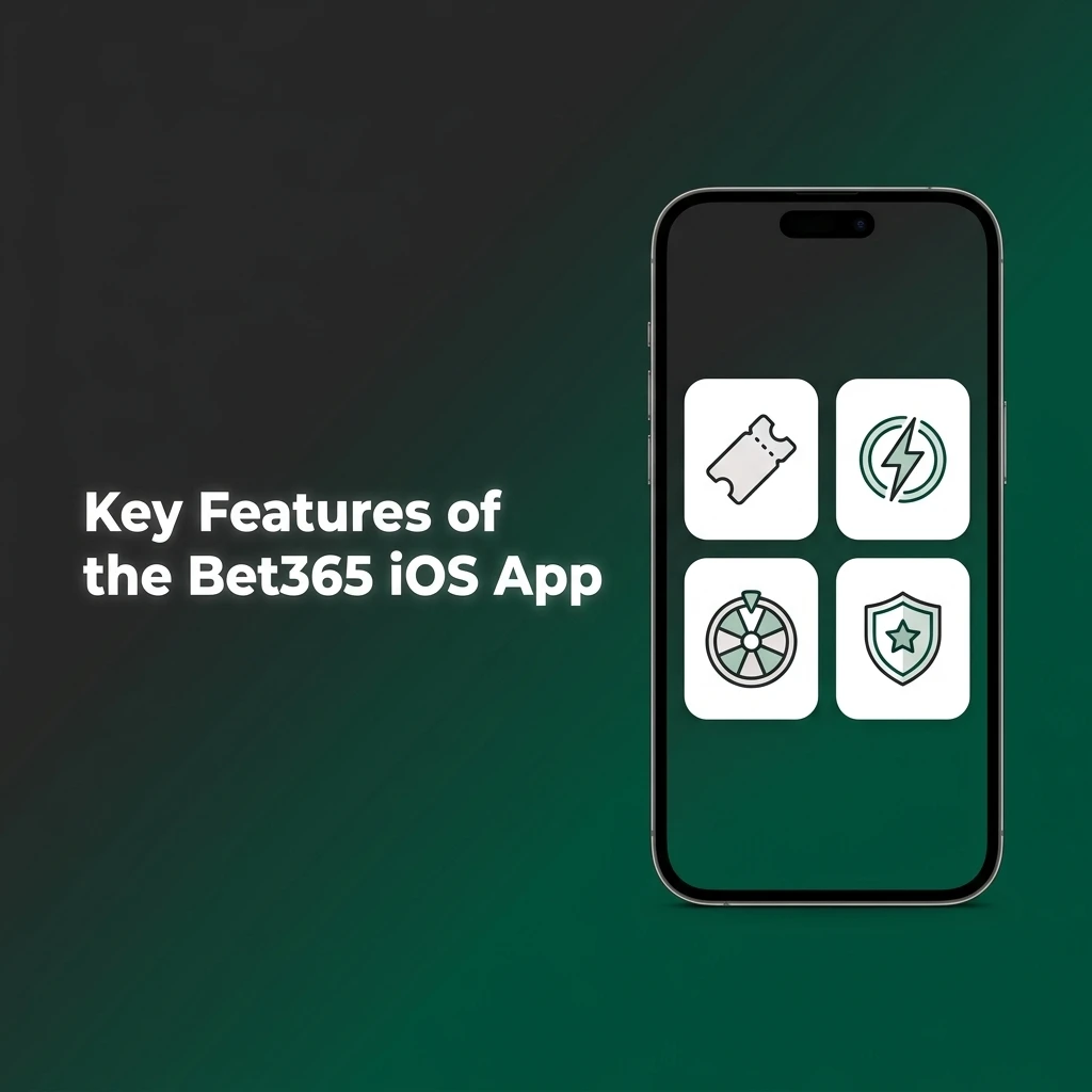 Bet365 iOS app features for Indian players including UPI, INR support, cricket betting, live casino and biometric login