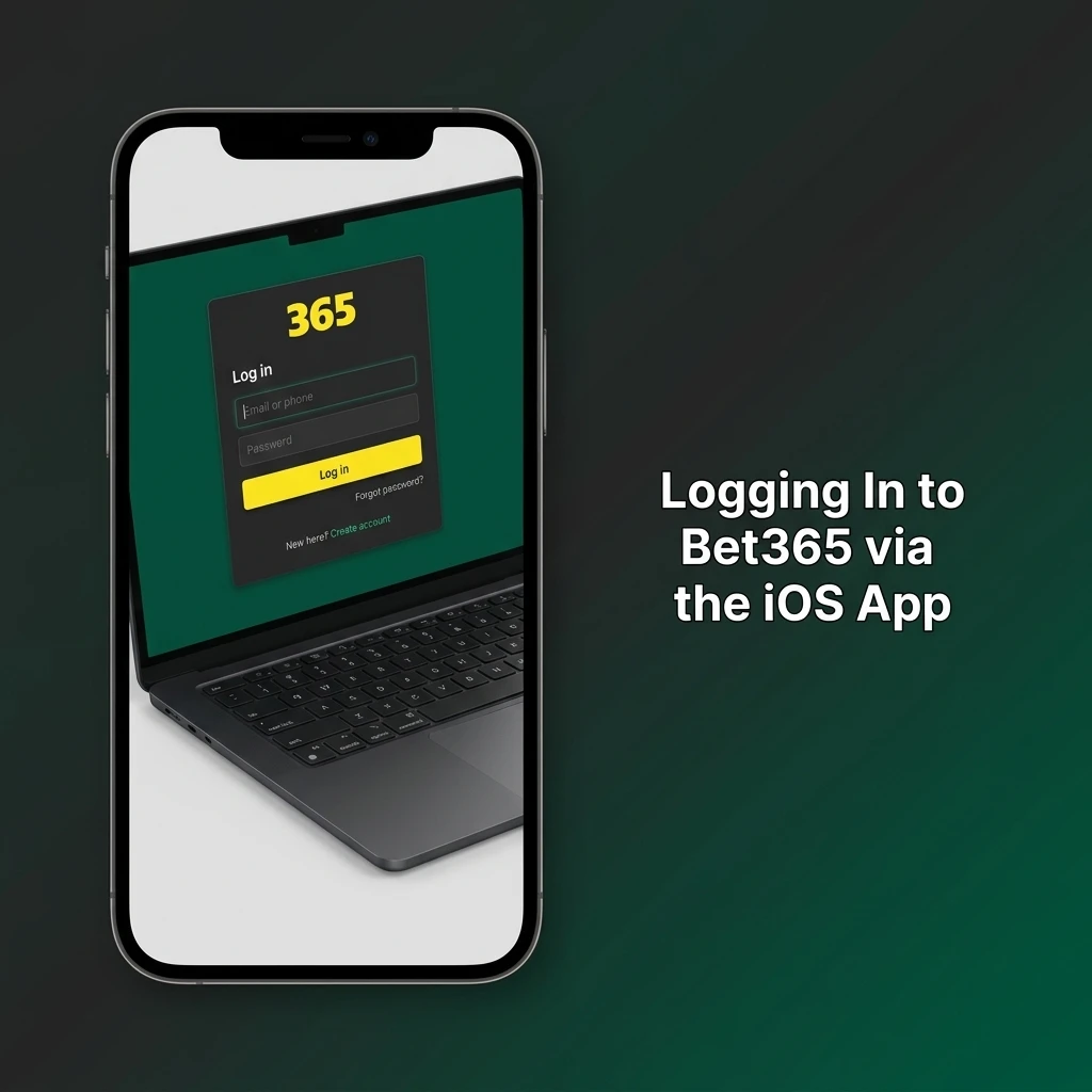 Bet365 iOS app login screen showing username, password fields, and Face ID or Touch ID biometric options on iPhone