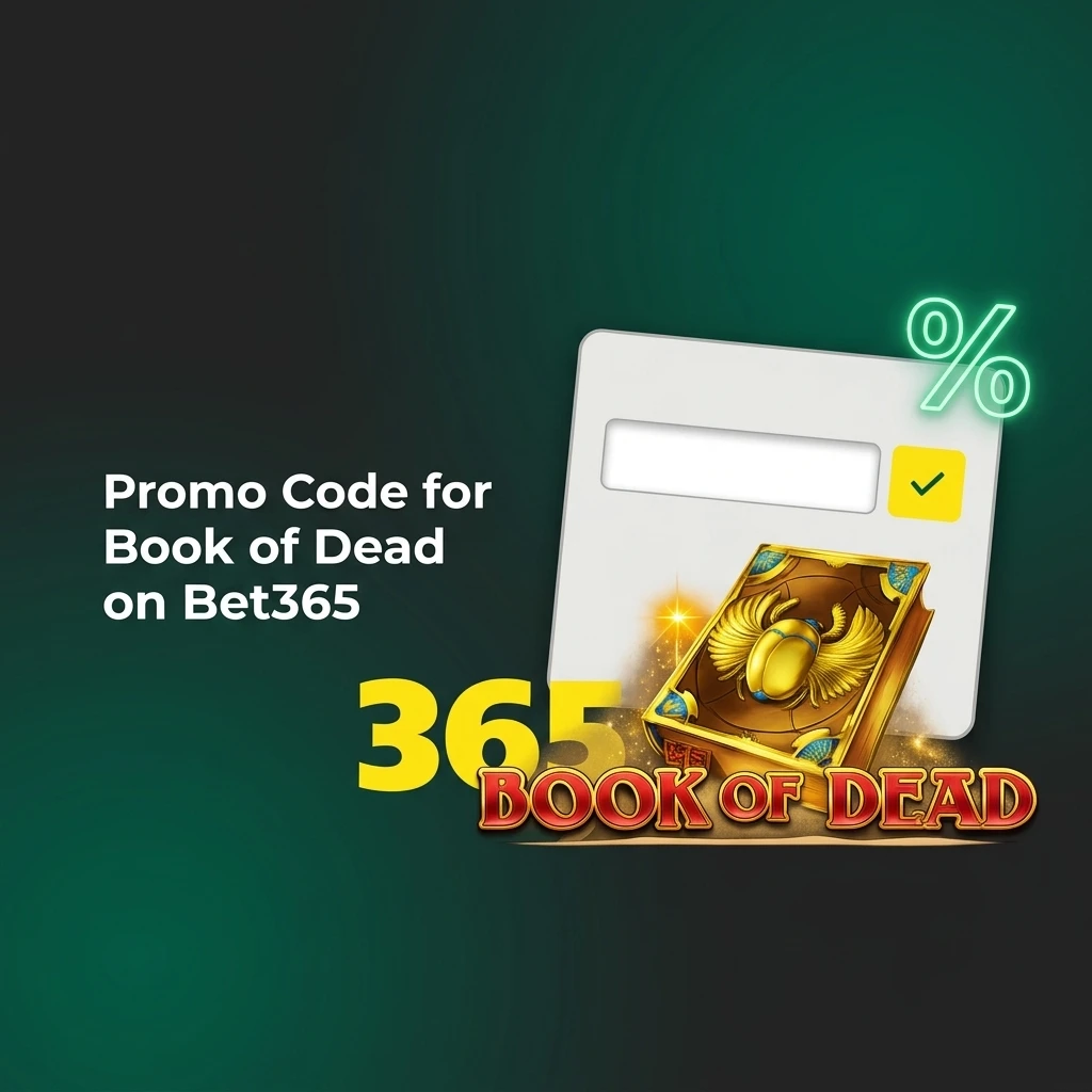 Bet365 promo code entry screen for Book of Dead slot game promotion available to players in India