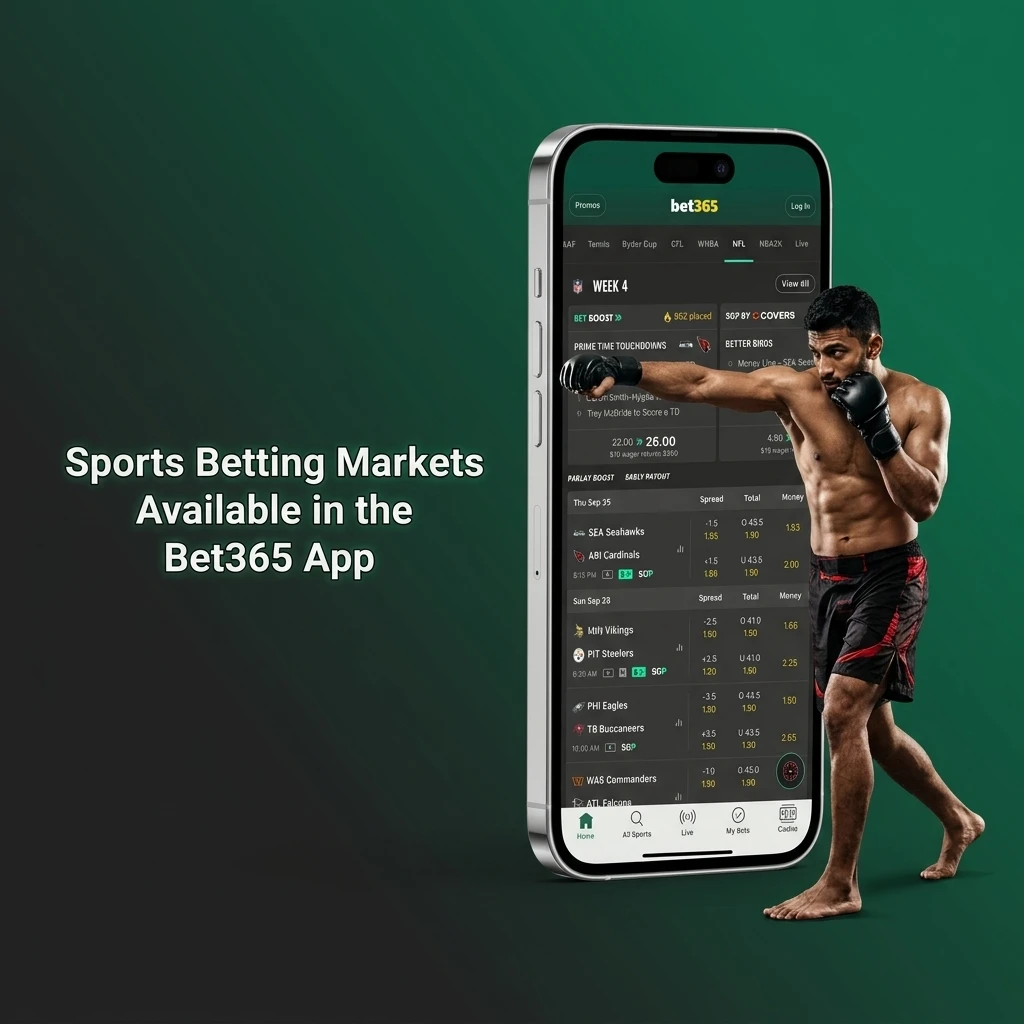 Bet365 app sports betting markets including cricket, football, kabaddi, eSports and more for Indian users