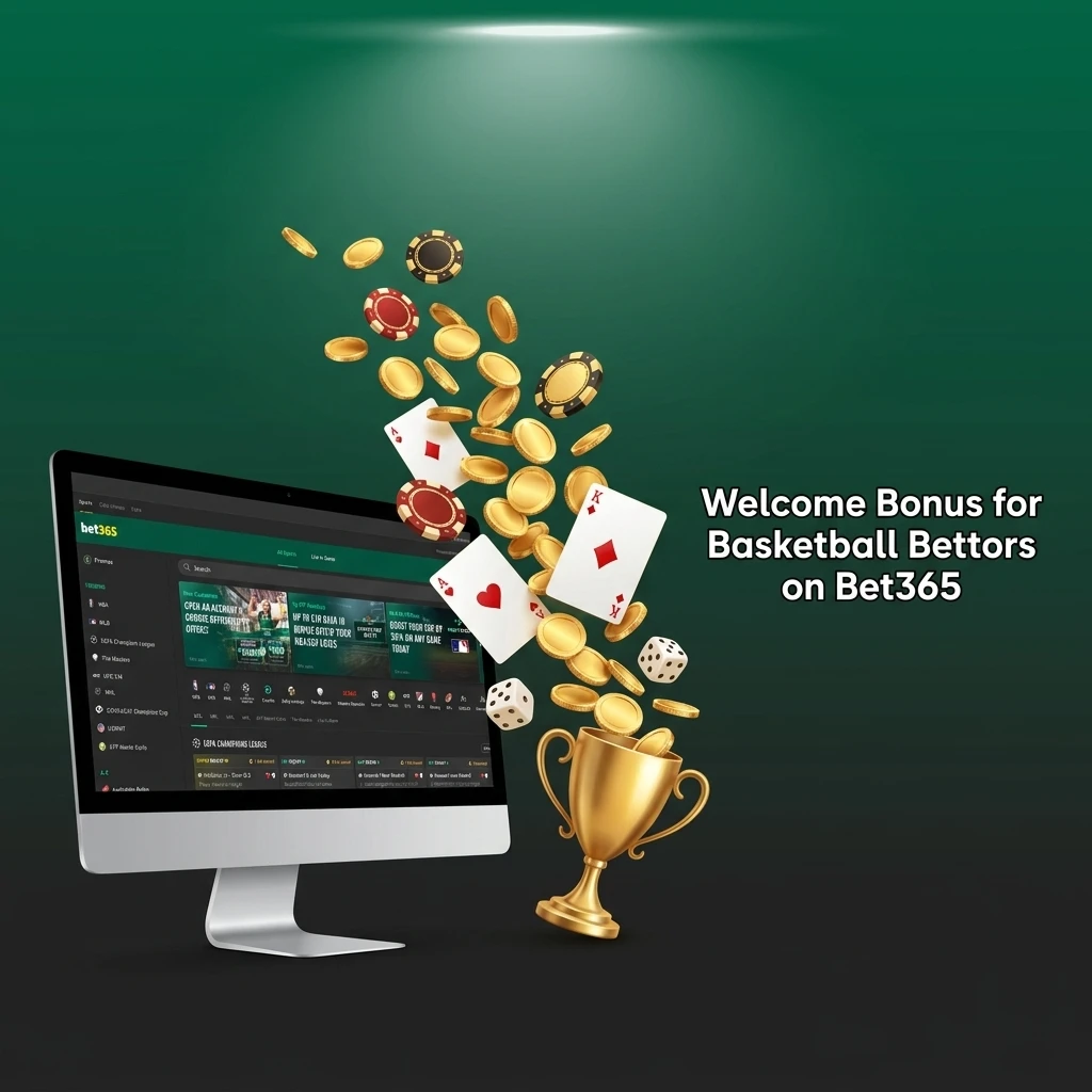 Bet365 welcome bonus for basketball bettors with deposit requirements and wagering conditions for new users