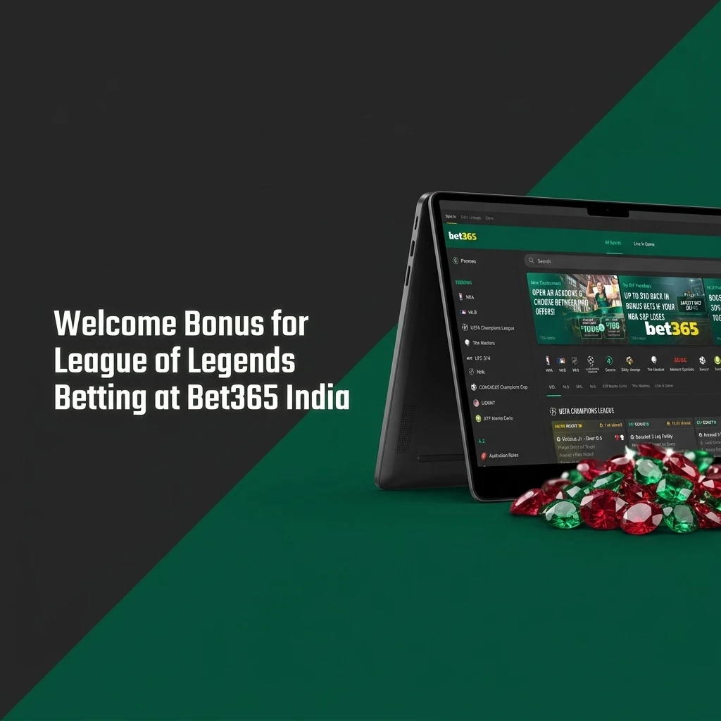 Bet365 India welcome bonus offering 15% up to INR 4,000 for new players betting on League of Legends esports