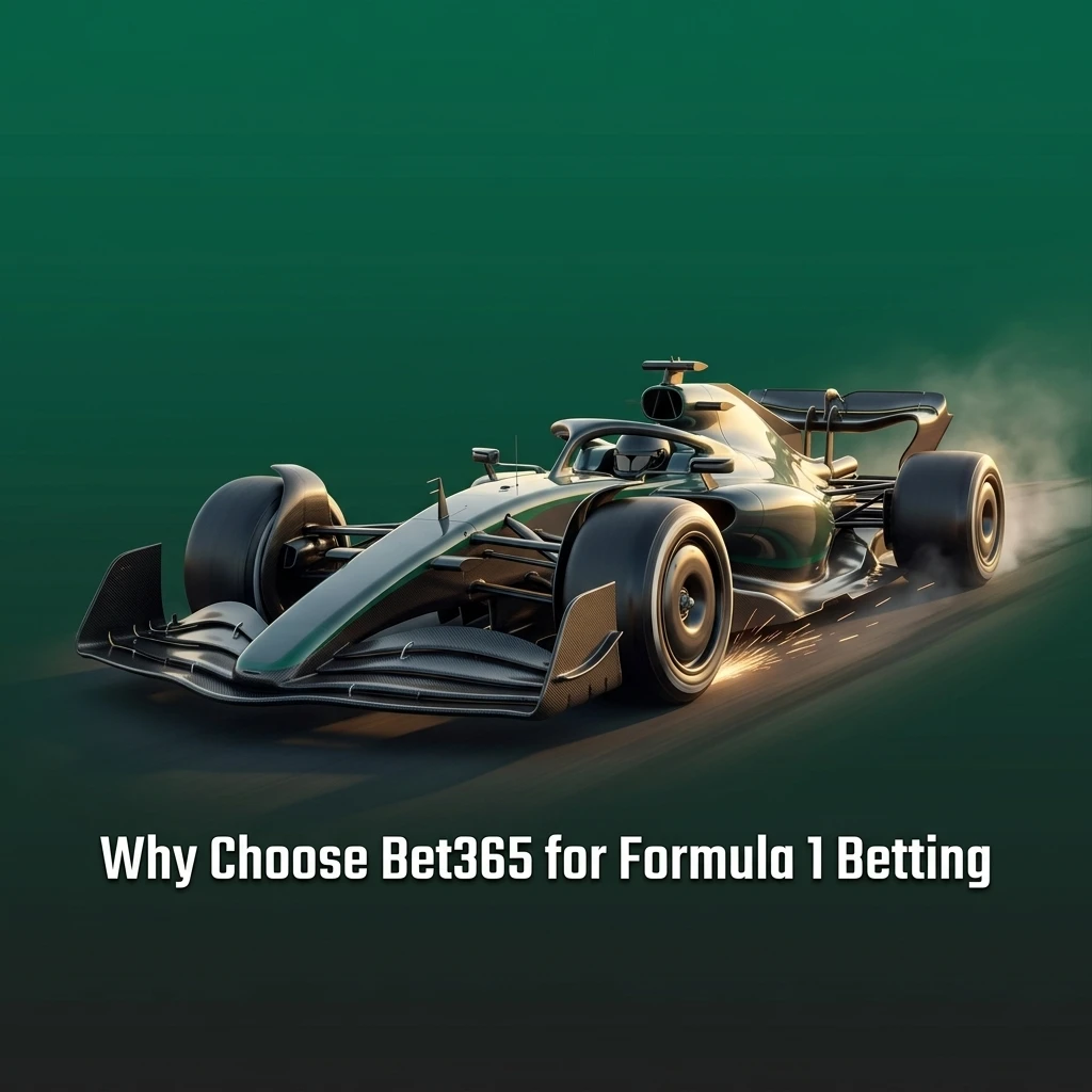 Bet365 Formula 1 betting features including live markets, competitive odds, streaming, and full season coverage for Indian users